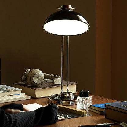 Athena Table Lamp | Polished Chrome & Black Shade | Modern Design