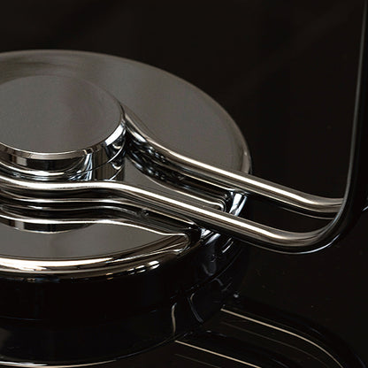 Athena Table Lamp | Polished Chrome & Black Shade | Modern Design