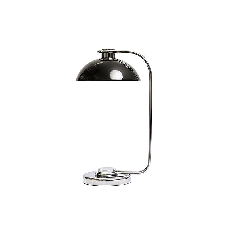 Athena Table Lamp | Polished Chrome & Black Shade | Modern Design