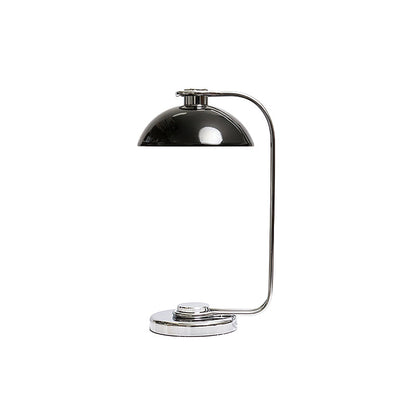 Athena Table Lamp | Polished Chrome & Black Shade | Modern Design