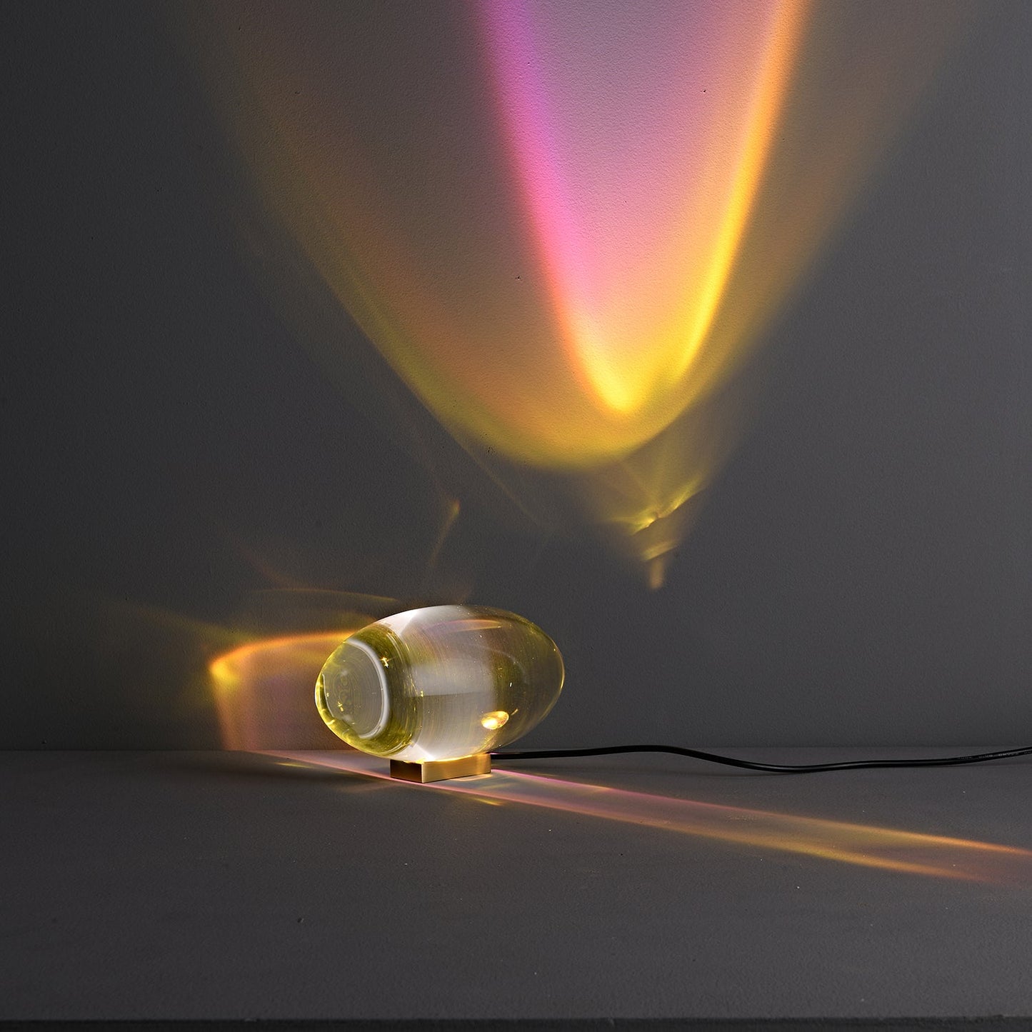 Atman Table Lamp | Metal & Crystal | Chrome Finish