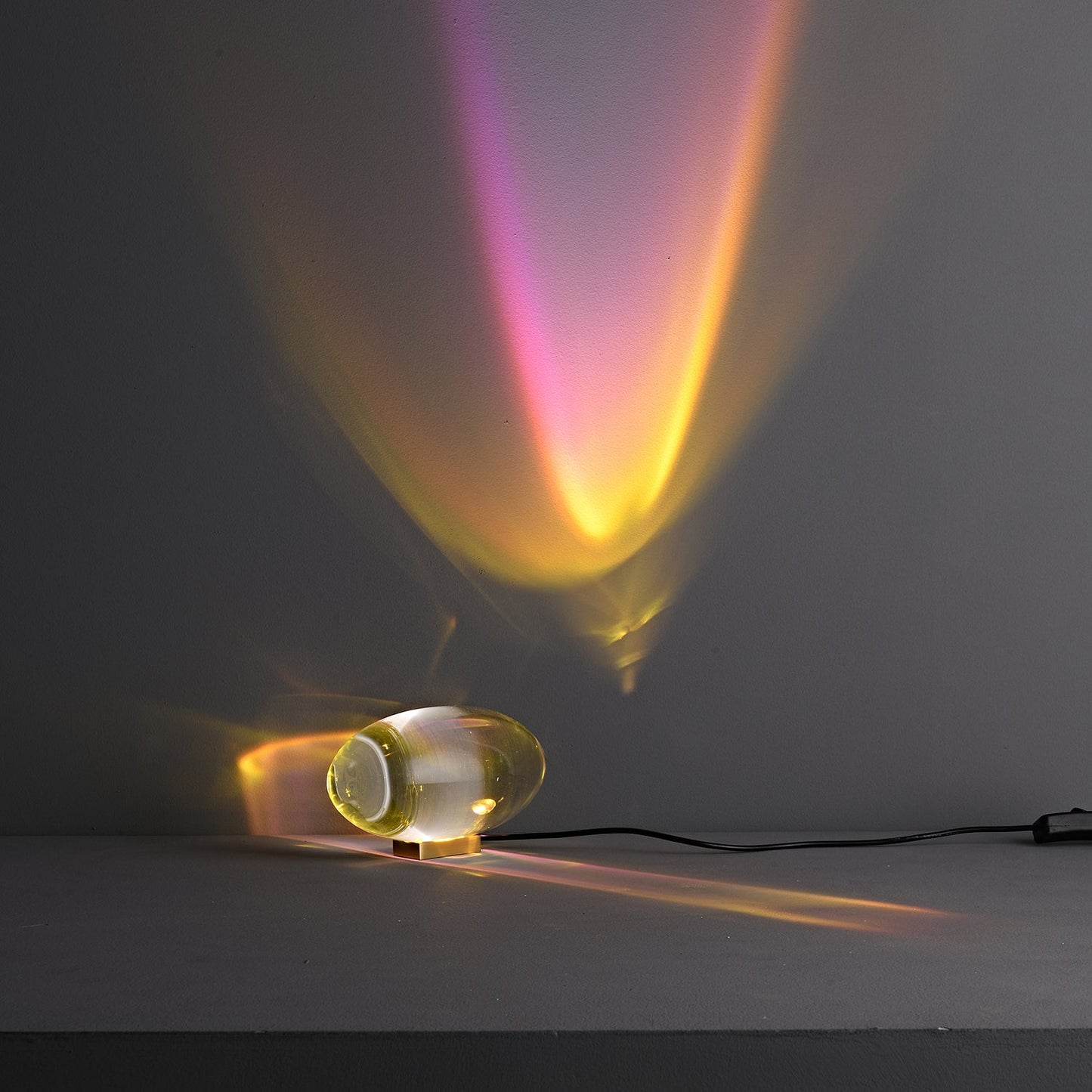 Atman Table Lamp | Metal & Crystal | Chrome Finish