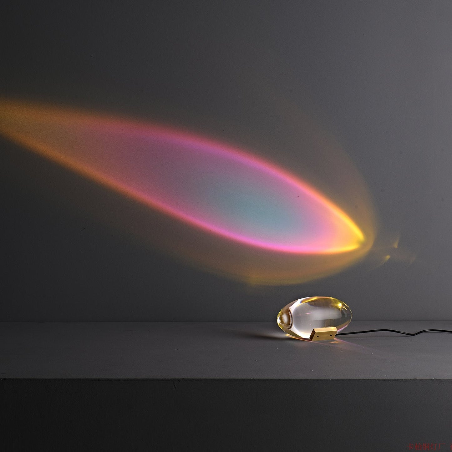 Atman Table Lamp | Metal & Crystal | Chrome Finish