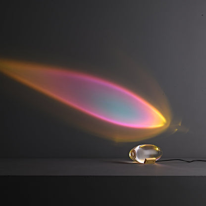 Atman Table Lamp | Metal & Crystal | Chrome Finish