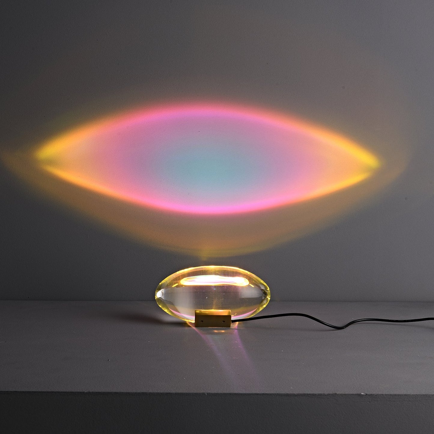 Atman Table Lamp | Metal & Crystal | Chrome Finish