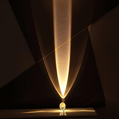 Atman Table Lamp | Metal & Crystal | Chrome Finish