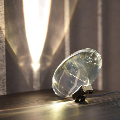 Atman Table Lamp | Metal & Crystal | Chrome Finish