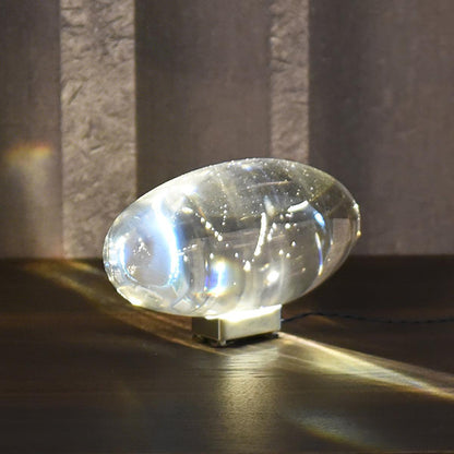 Atman Table Lamp | Metal & Crystal | Chrome Finish