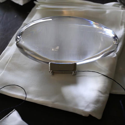 Atman Table Lamp | Metal & Crystal | Chrome Finish