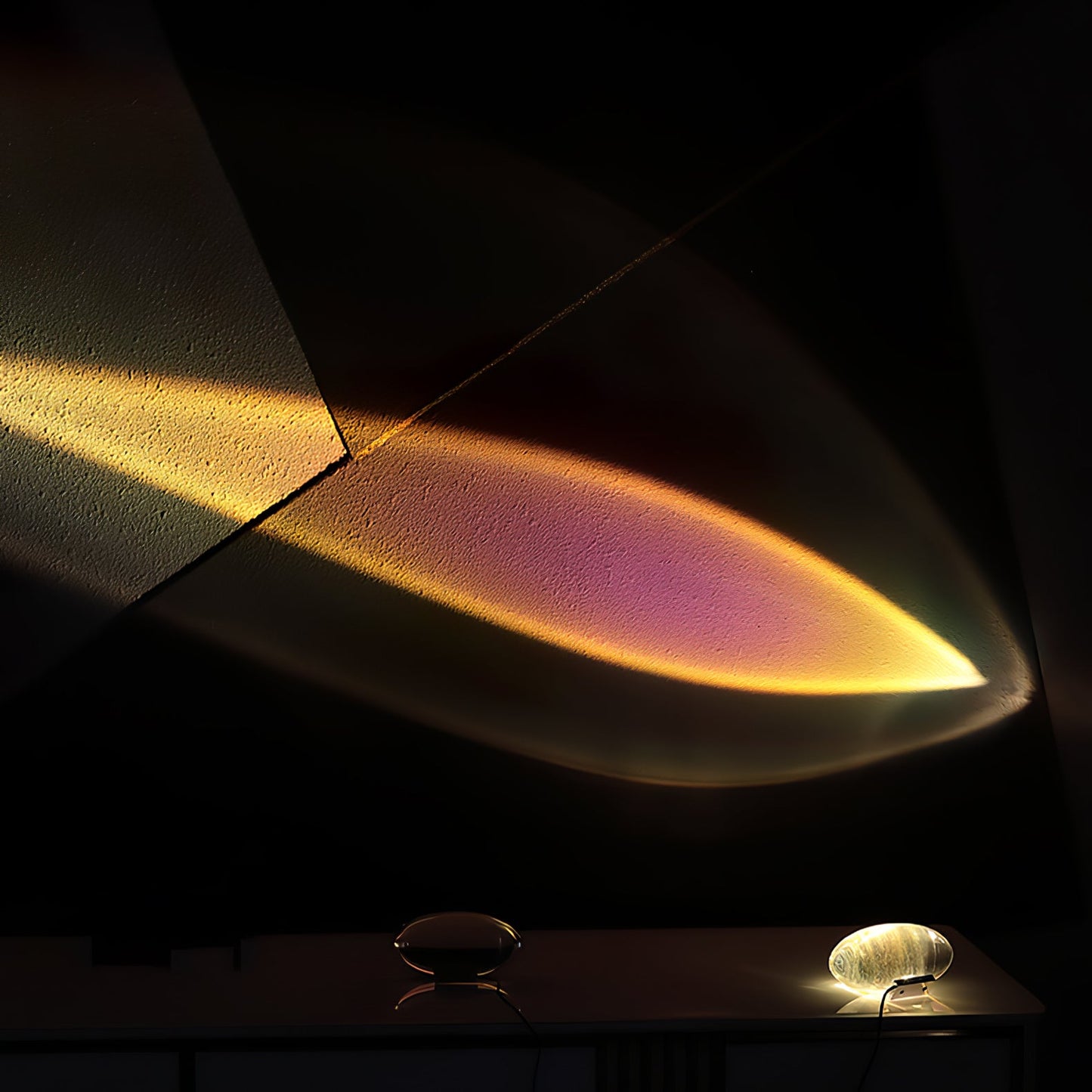 Atman Table Lamp | Metal & Crystal | Chrome Finish