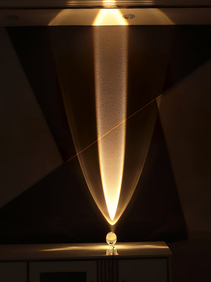 Atman Table Lamp | Metal & Crystal | Chrome Finish