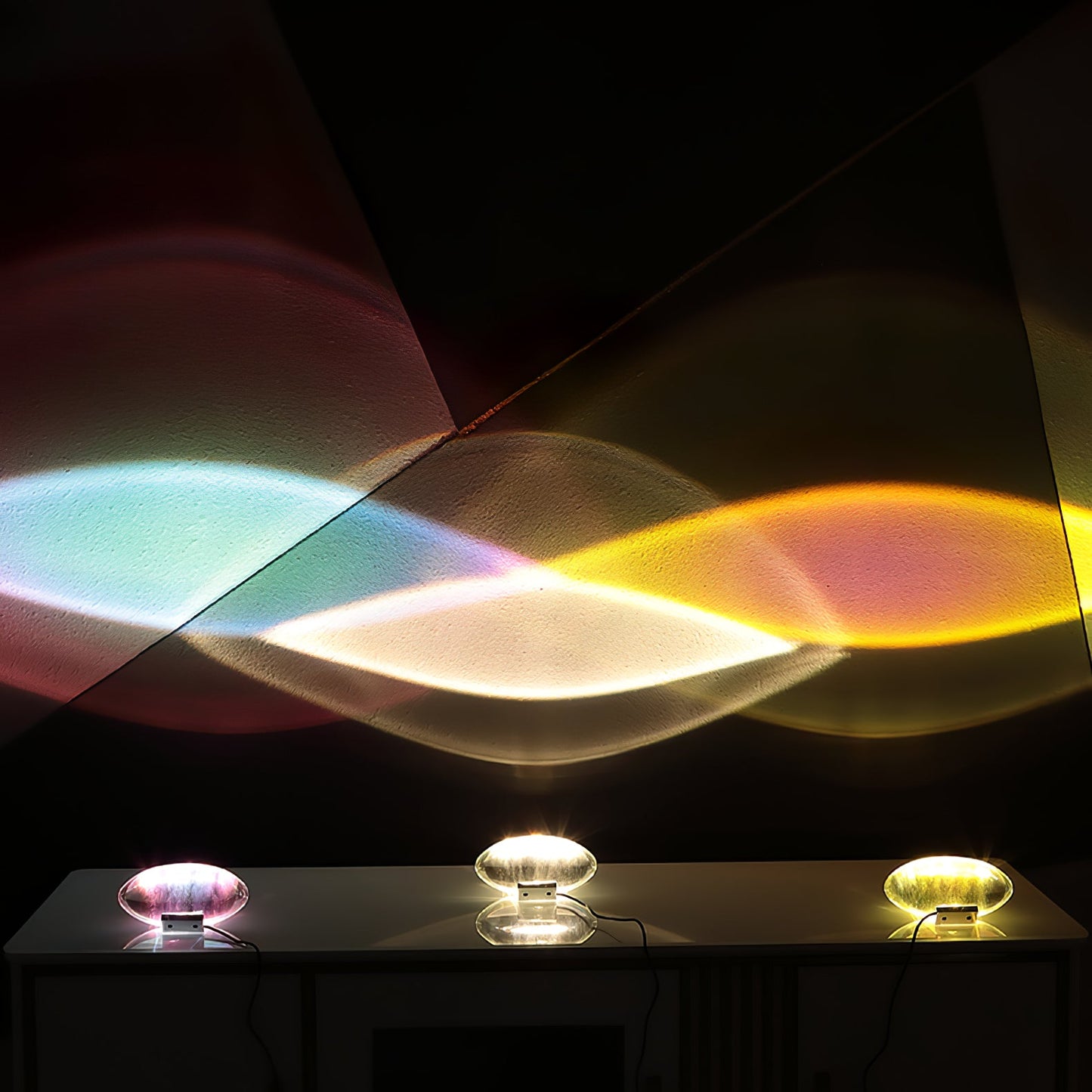Atman Table Lamp | Metal & Crystal | Chrome Finish