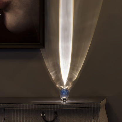Atman Table Lamp | Metal & Crystal | Chrome Finish