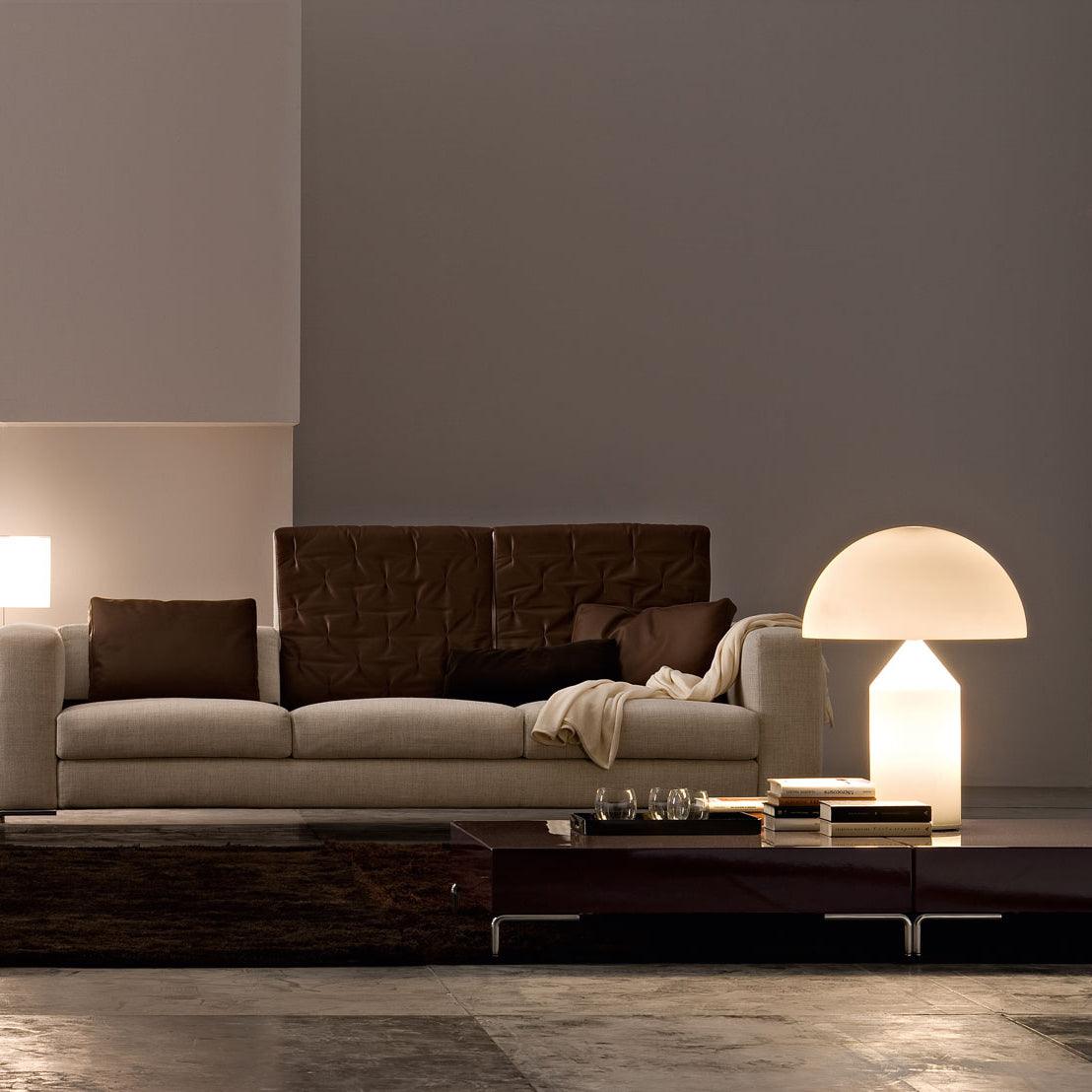 Atollo Table Lamp | Opaque Blown Glass | White