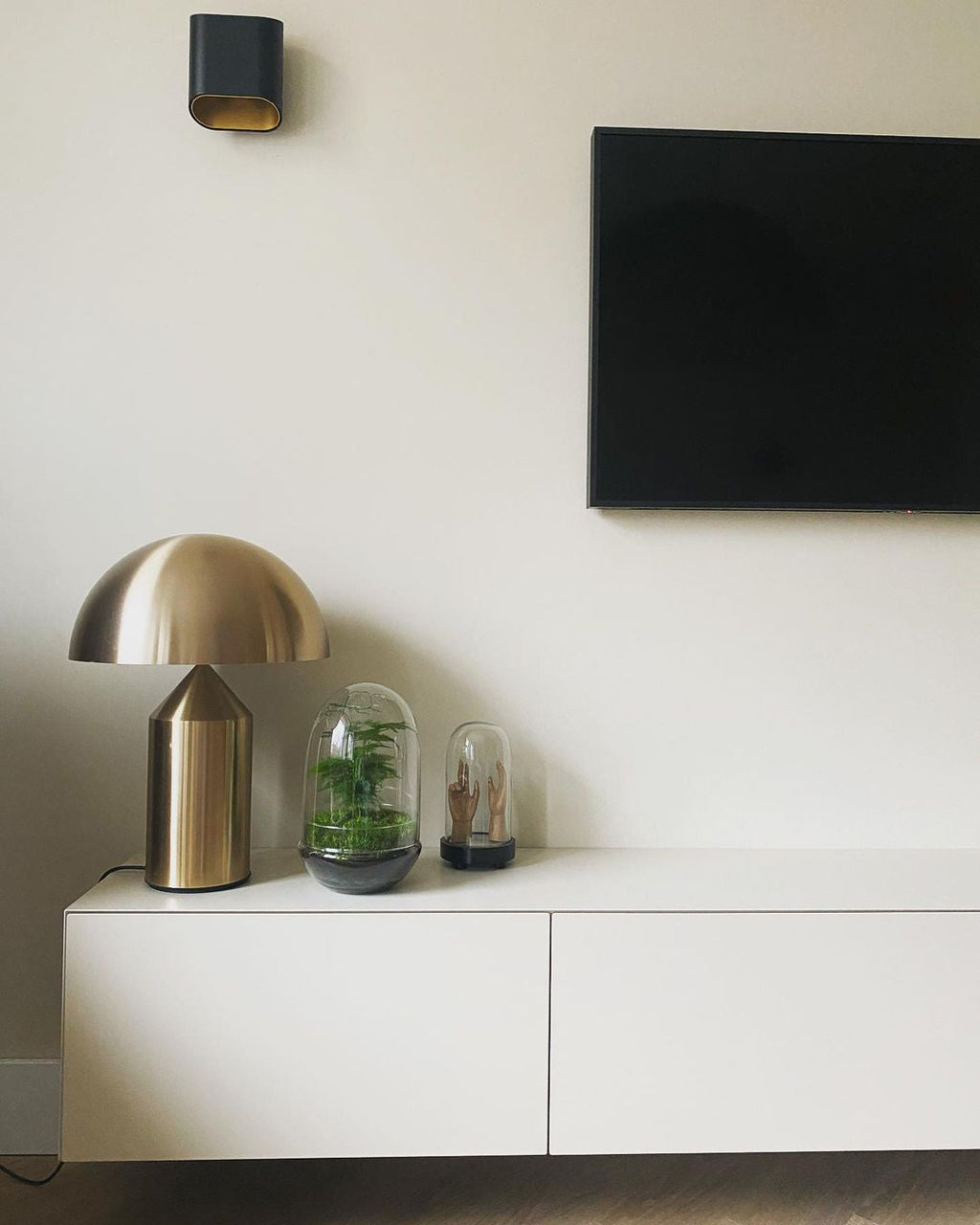 Atollo Table Lamp | Metal | Black, White, Copper | 25cm & 35cm