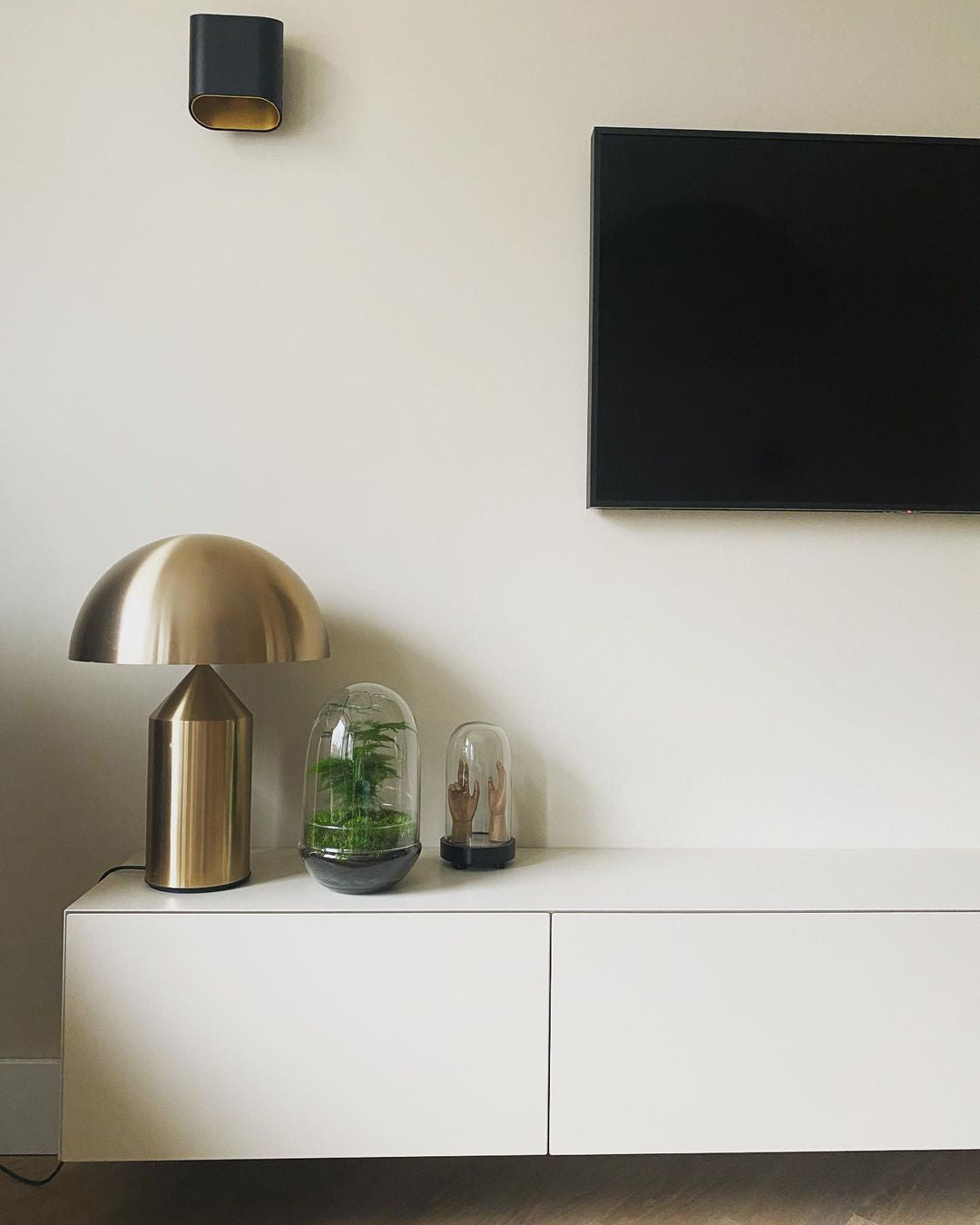 Atollo Table Lamp | Metal | Black, White, Copper | 25cm & 35cm