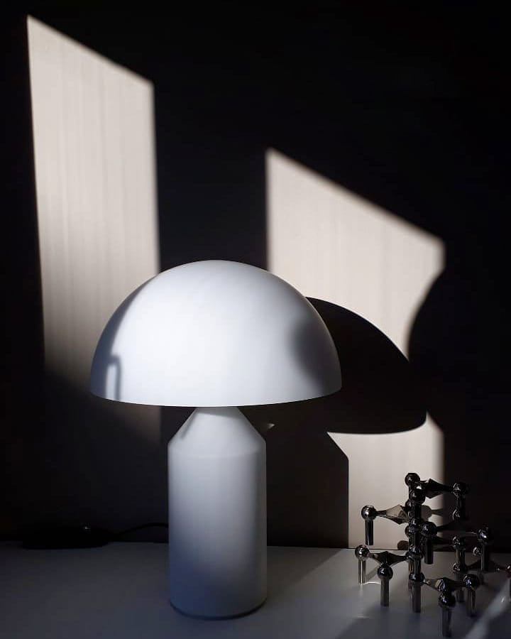 Atollo Table Lamp | Metal | Black, White, Copper | 25cm & 35cm