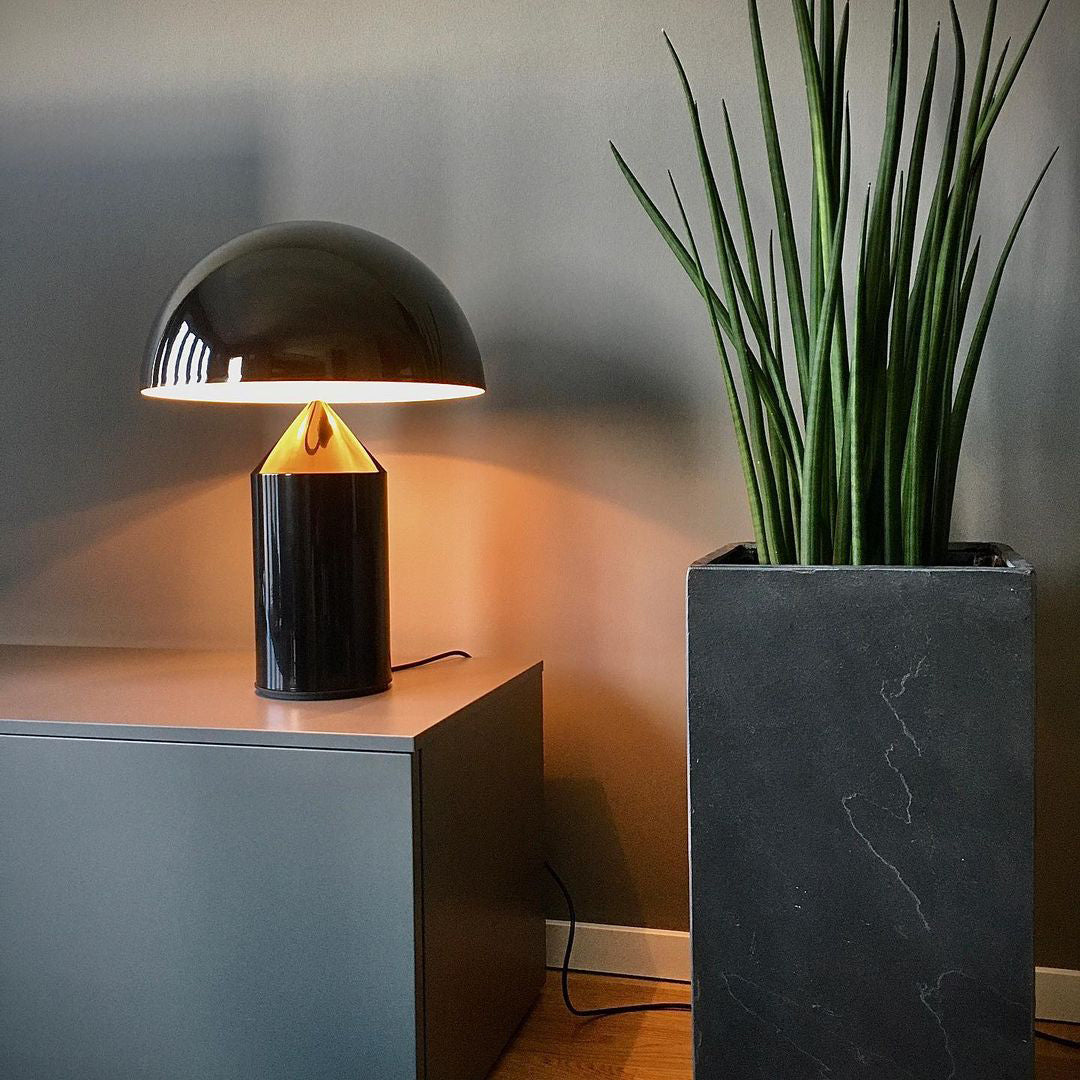 Atollo Table Lamp | Metal | Black, White, Copper | 25cm & 35cm