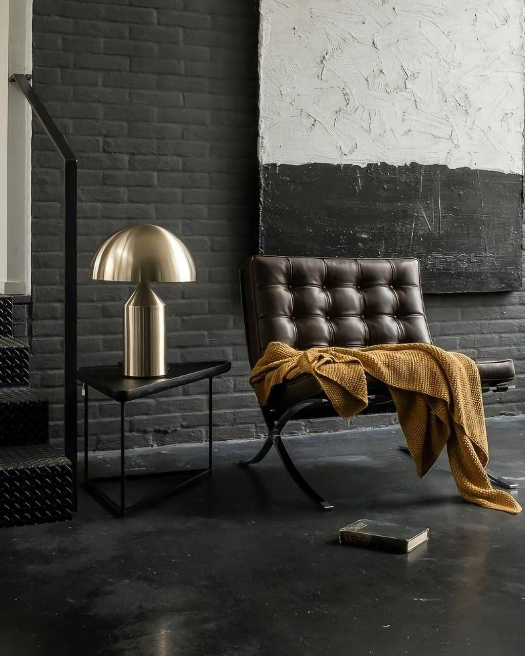 Atollo Table Lamp | Metal | Black, White, Copper | 25cm & 35cm