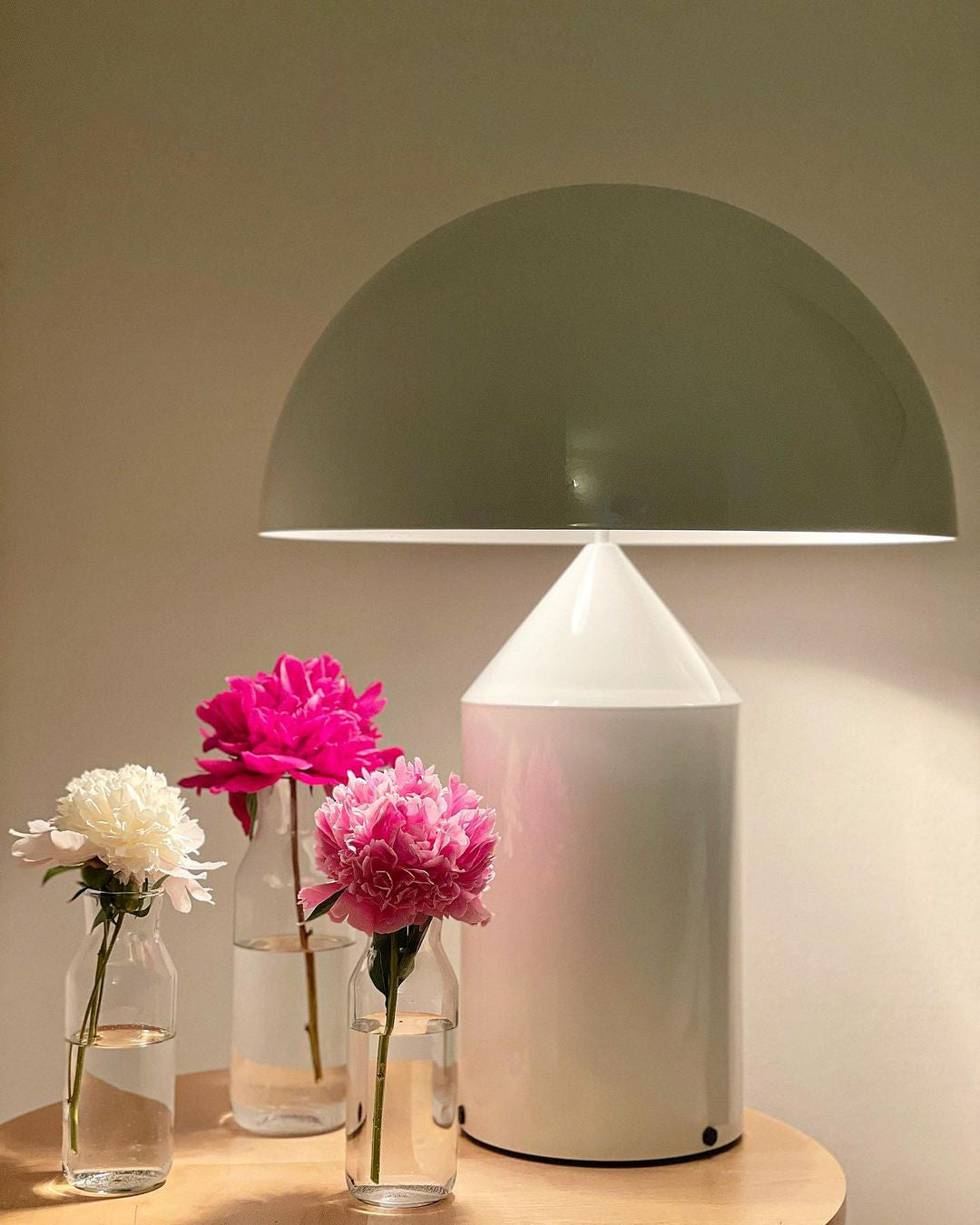 Atollo Table Lamp | Metal | Black, White, Copper | 25cm & 35cm