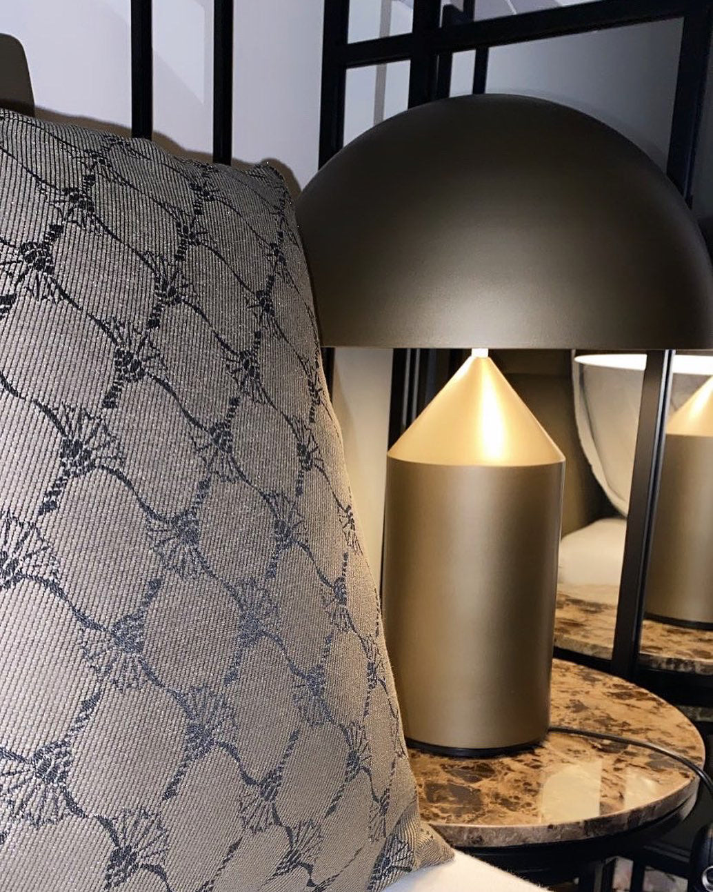 Atollo Table Lamp | Metal | Black, White, Copper | 25cm & 35cm