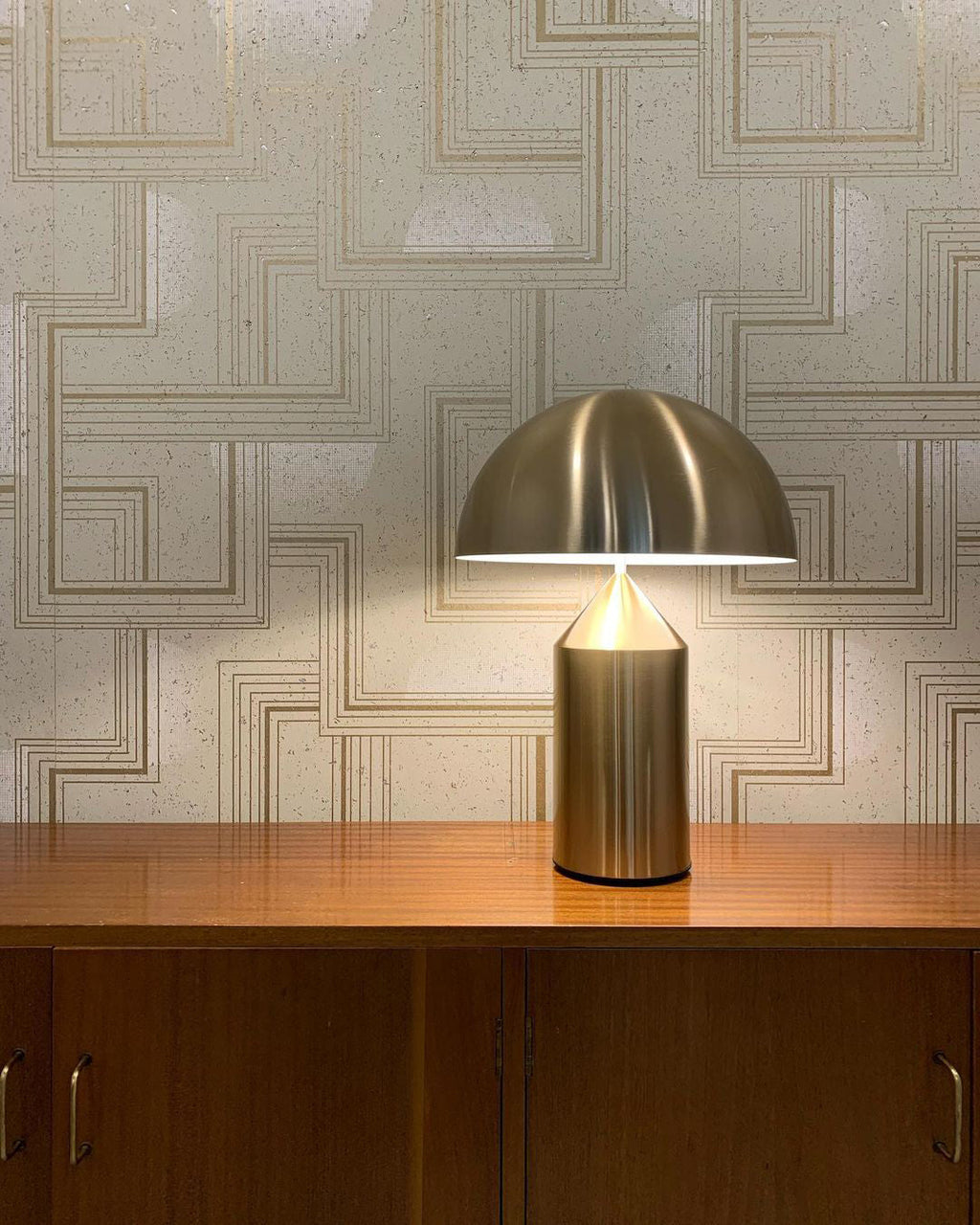 Atollo Table Lamp | Metal | Black, White, Copper | 25cm & 35cm