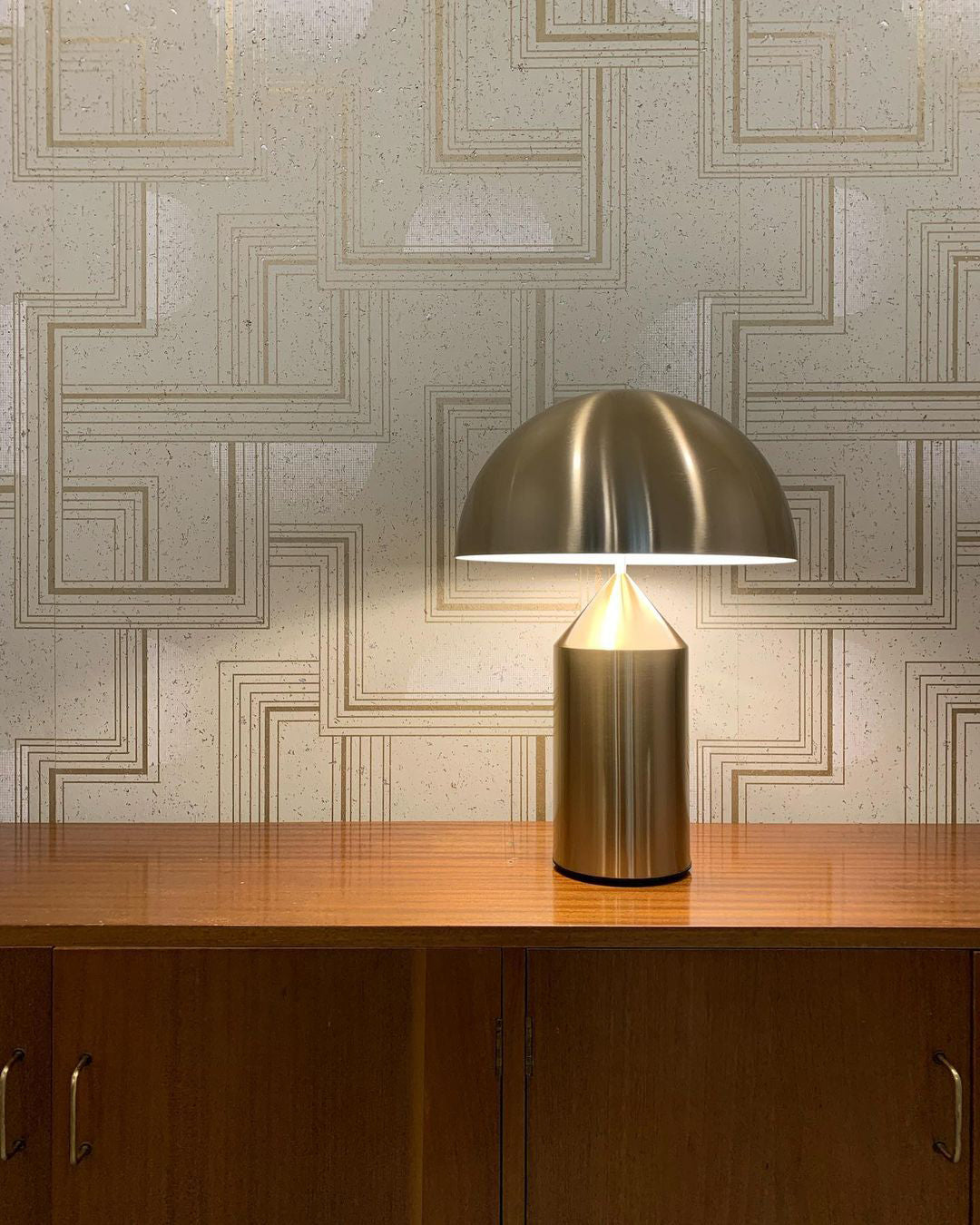 Atollo Table Lamp | Metal | Black, White, Copper | 25cm & 35cm