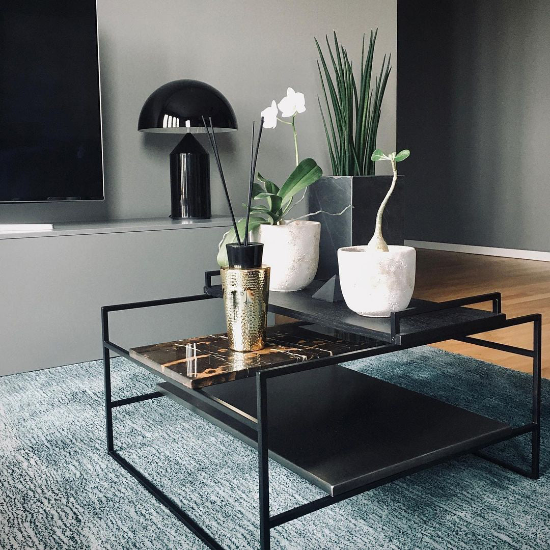 Atollo Table Lamp | Metal | Black, White, Copper | 25cm & 35cm