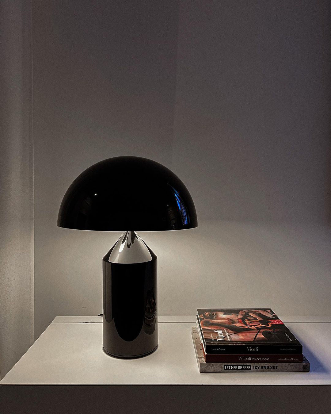Atollo Table Lamp | Metal | Black, White, Copper | 25cm & 35cm
