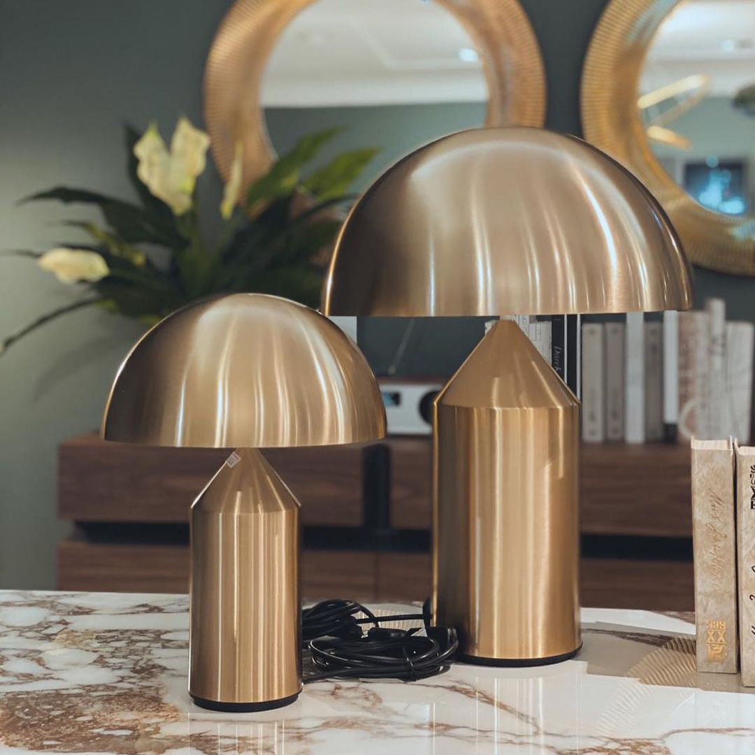 Atollo Table Lamp | Metal | Black, White, Copper | 25cm & 35cm
