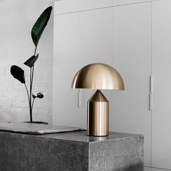 Atollo Table Lamp | Metal | Black, White, Copper | 25cm & 35cm