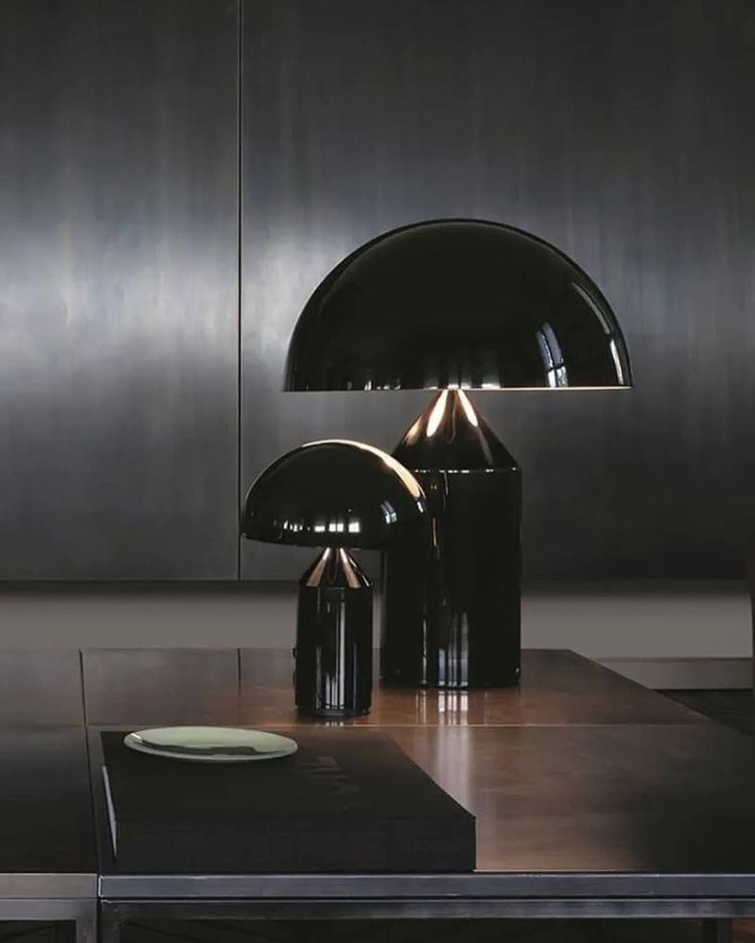 Atollo Table Lamp | Metal | Black, White, Copper | 25cm & 35cm