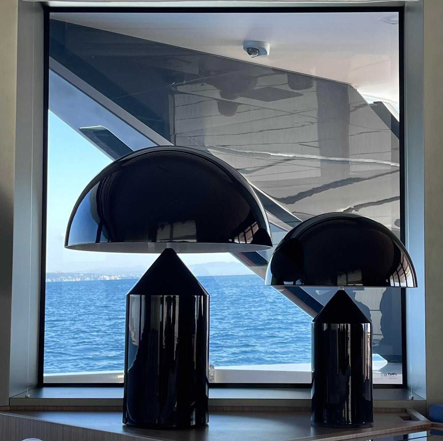 Atollo Table Lamp | Metal | Black, White, Copper | 25cm & 35cm