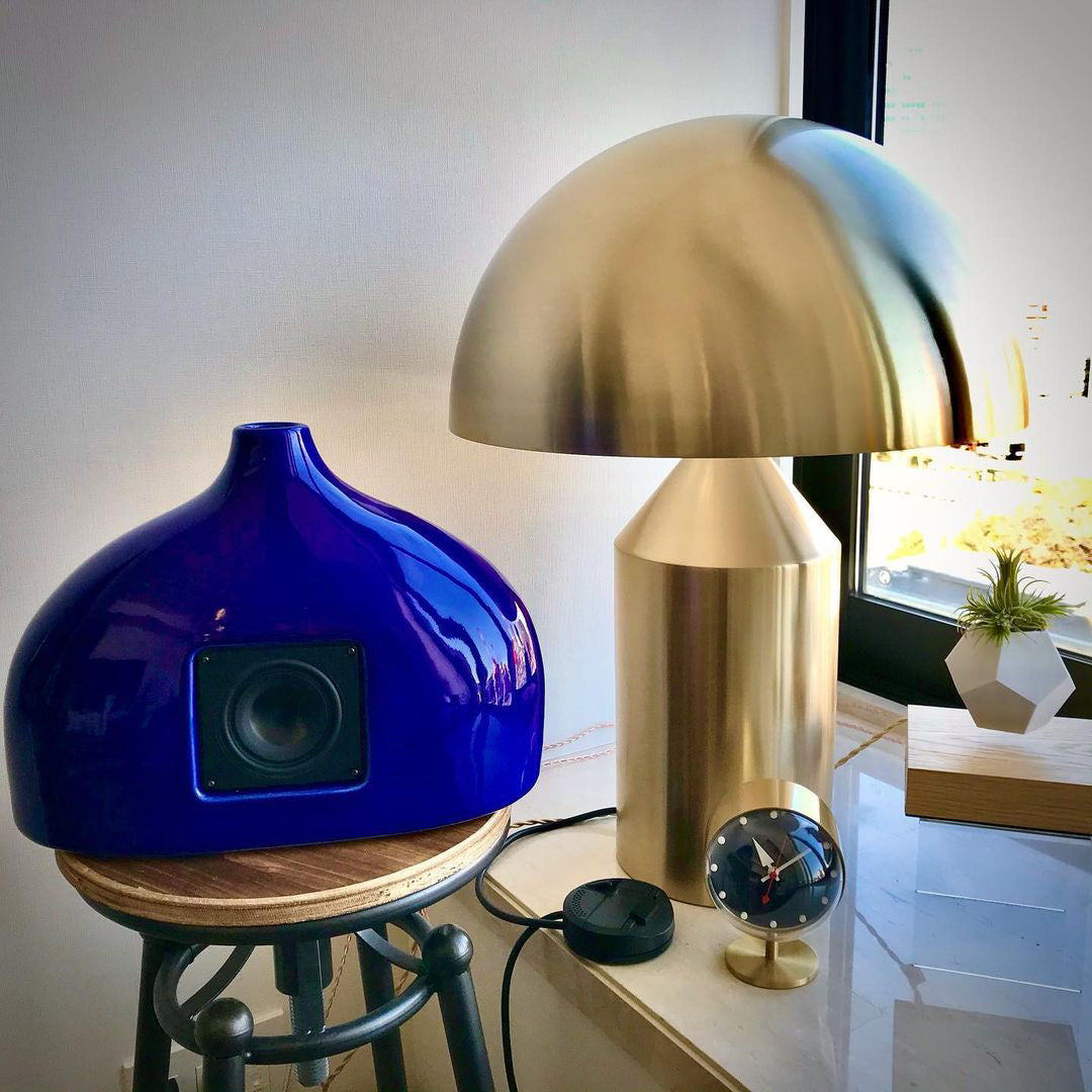 Atollo Table Lamp | Metal | Black, White, Copper | 25cm & 35cm