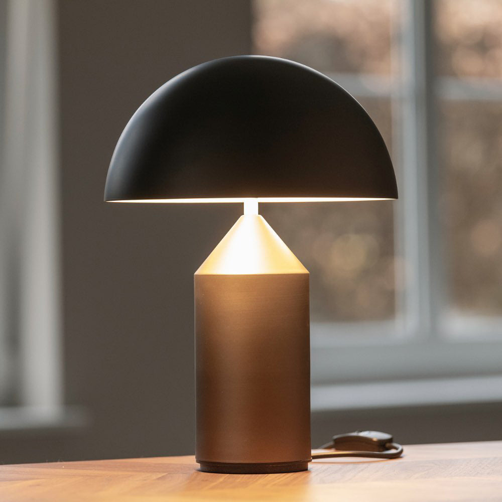 Atollo Table Lamp | Metal | Black, White, Copper | 25cm & 35cm