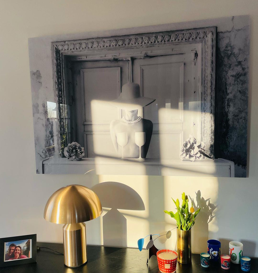 Atollo Table Lamp | Metal | Black, White, Copper | 25cm & 35cm