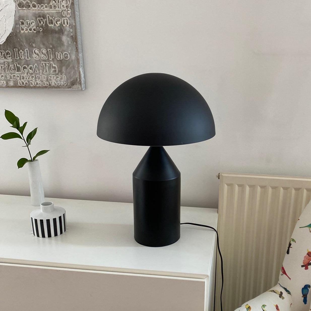 Atollo Table Lamp | Metal | Black, White, Copper | 25cm & 35cm