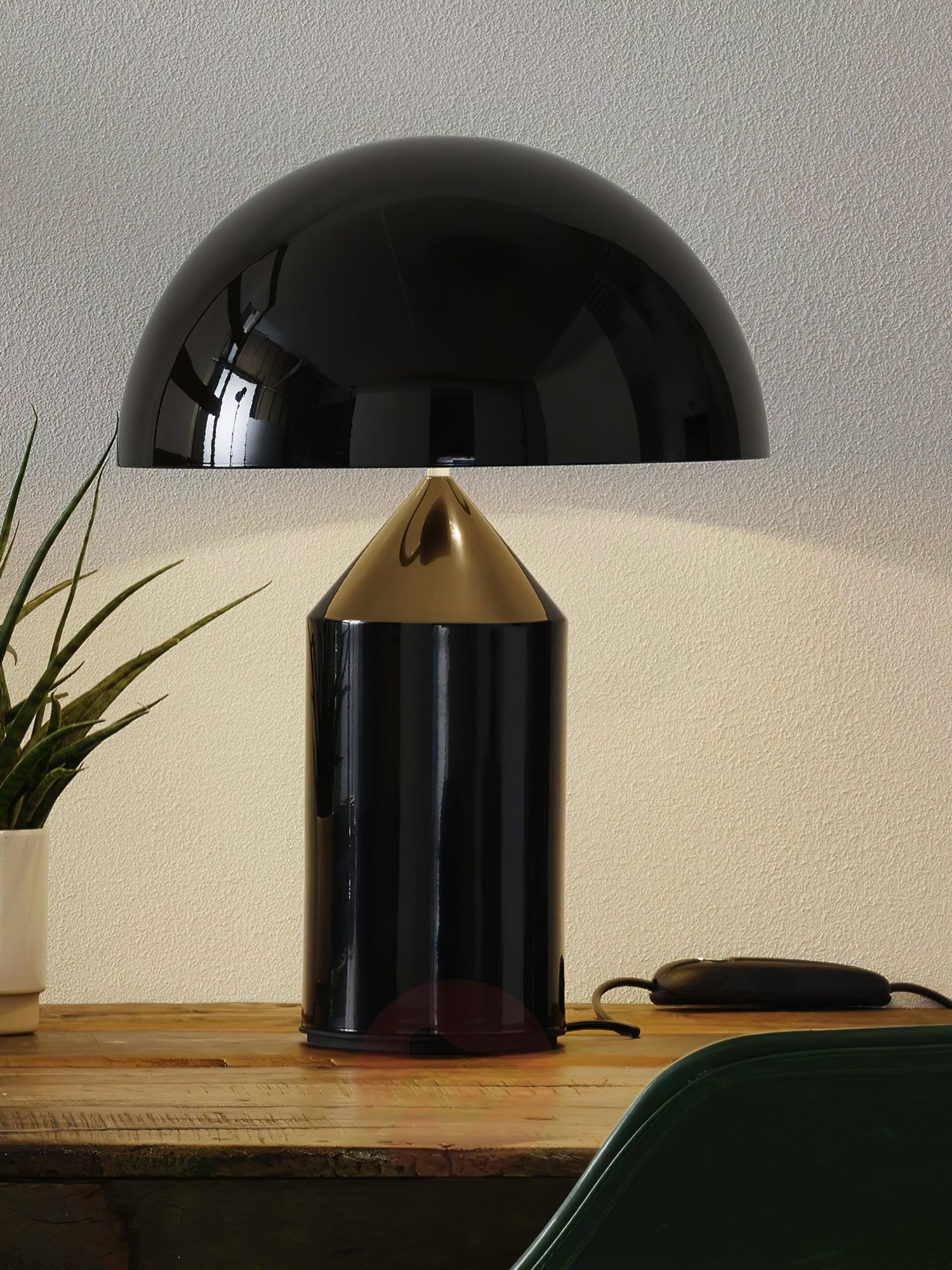 Atollo Table Lamp | Metal | Black, White, Copper | 25cm & 35cm