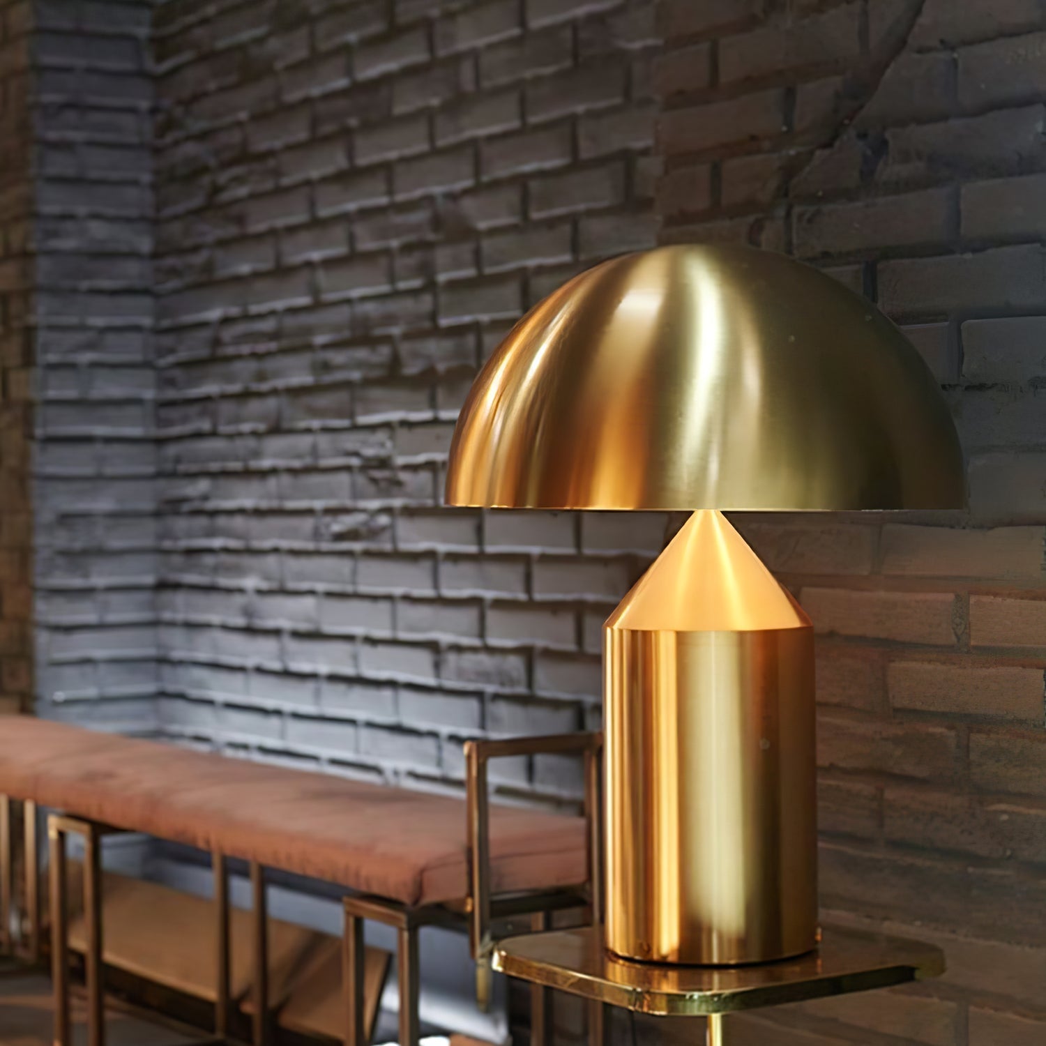 Atollo Table Lamp | Metal | Black, White, Copper | 25cm & 35cm