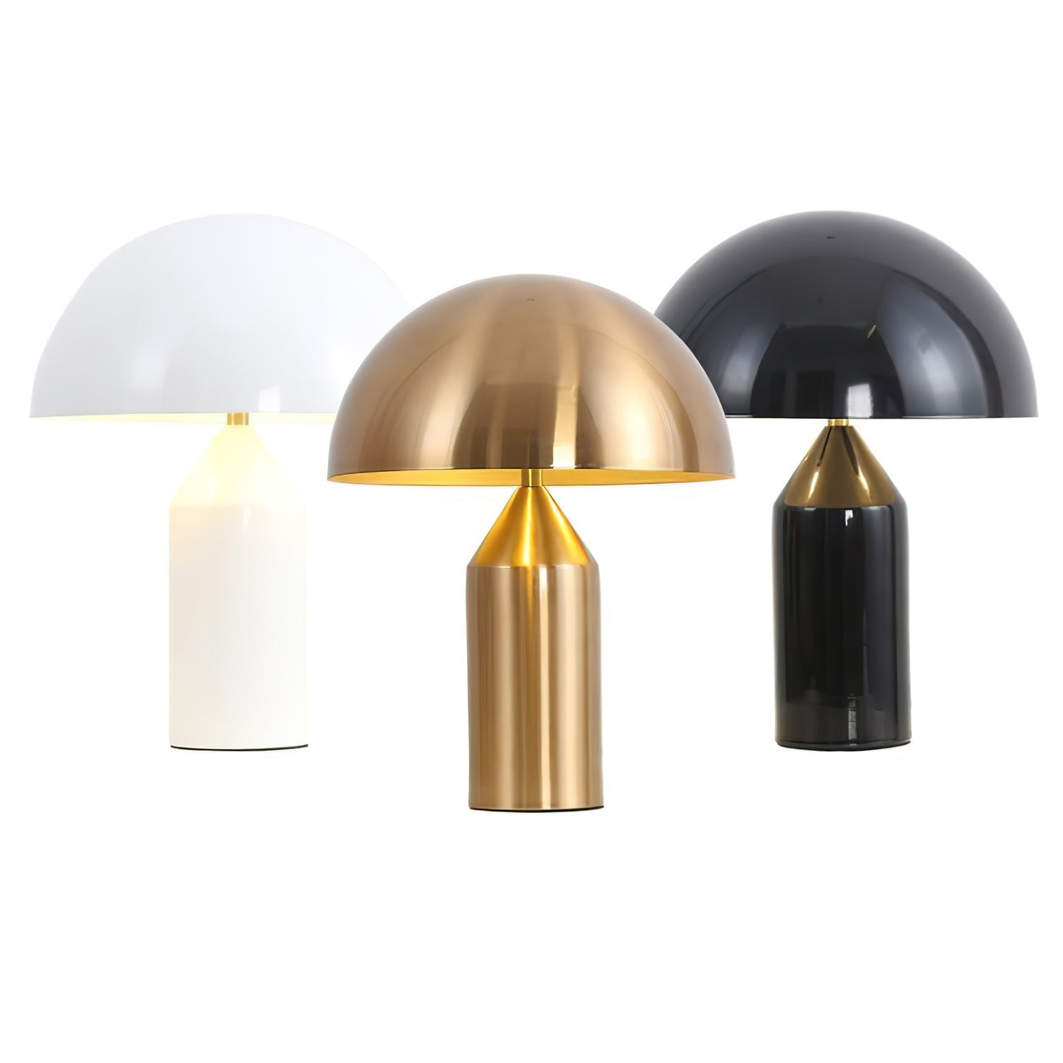 Atollo Table Lamp | Metal | Black, White, Copper | 25cm & 35cm