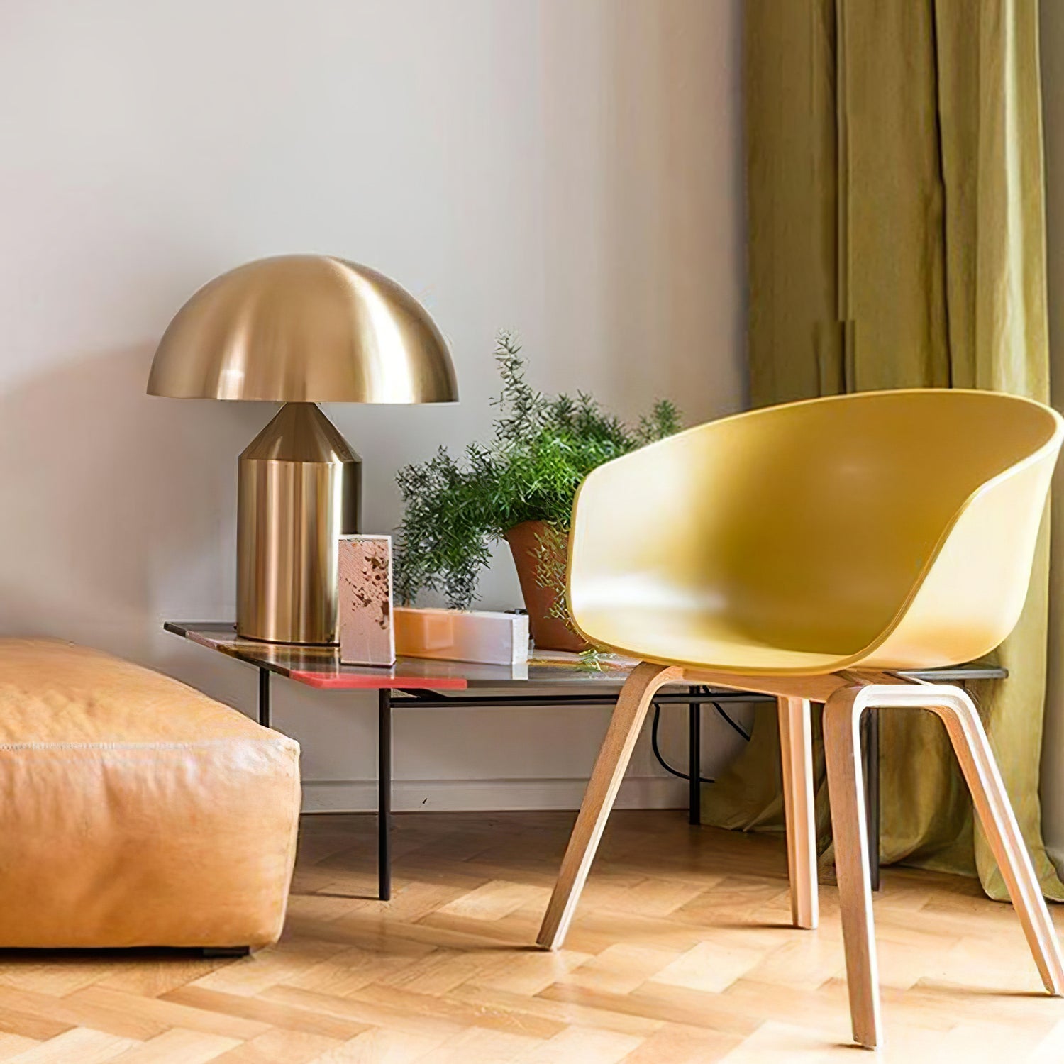 Atollo Table Lamp | Metal | Black, White, Copper | 25cm & 35cm