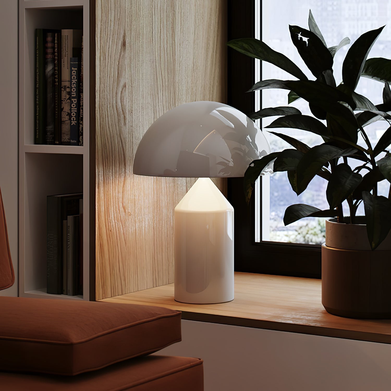 Atollo Table Lamp | Metal | Black, White, Copper | 25cm & 35cm