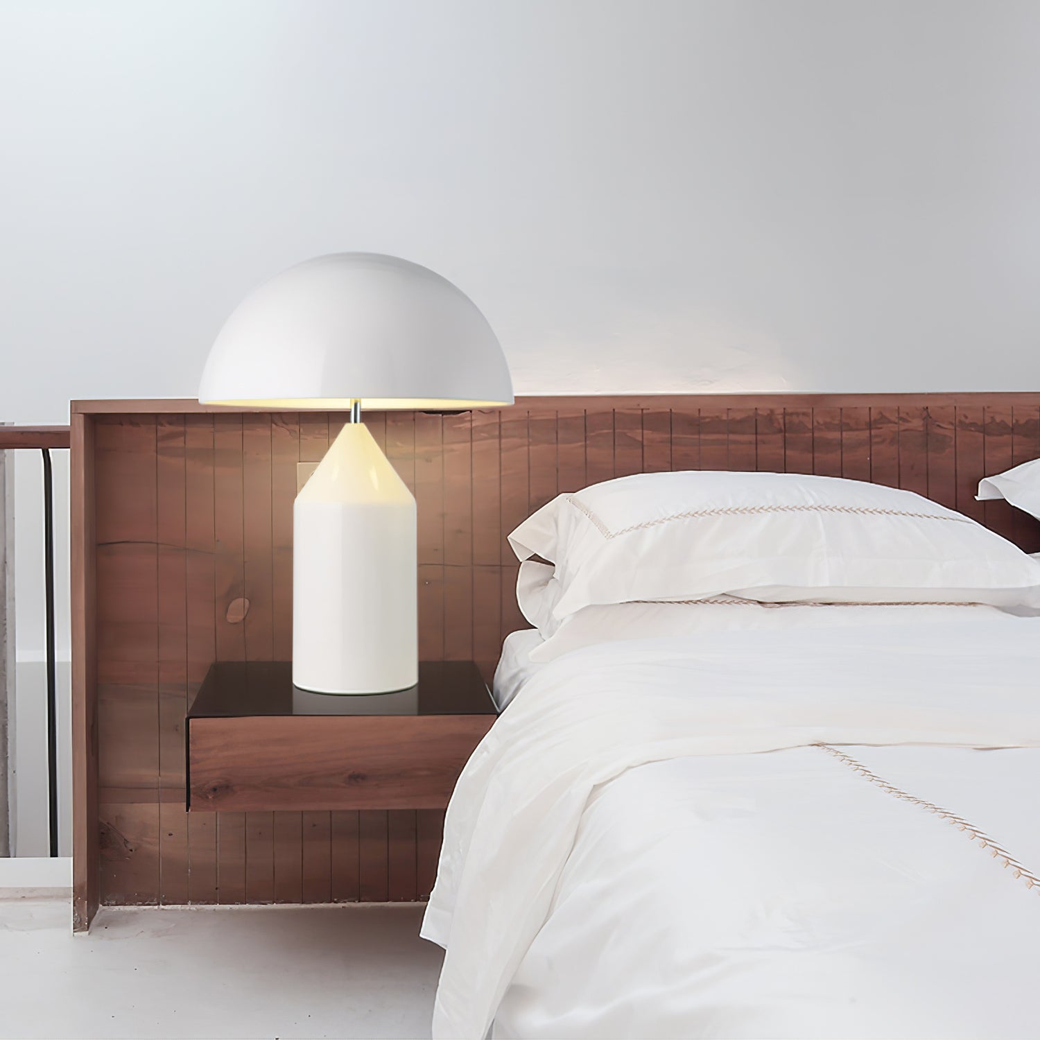 Atollo Table Lamp | Metal | Black, White, Copper | 25cm & 35cm