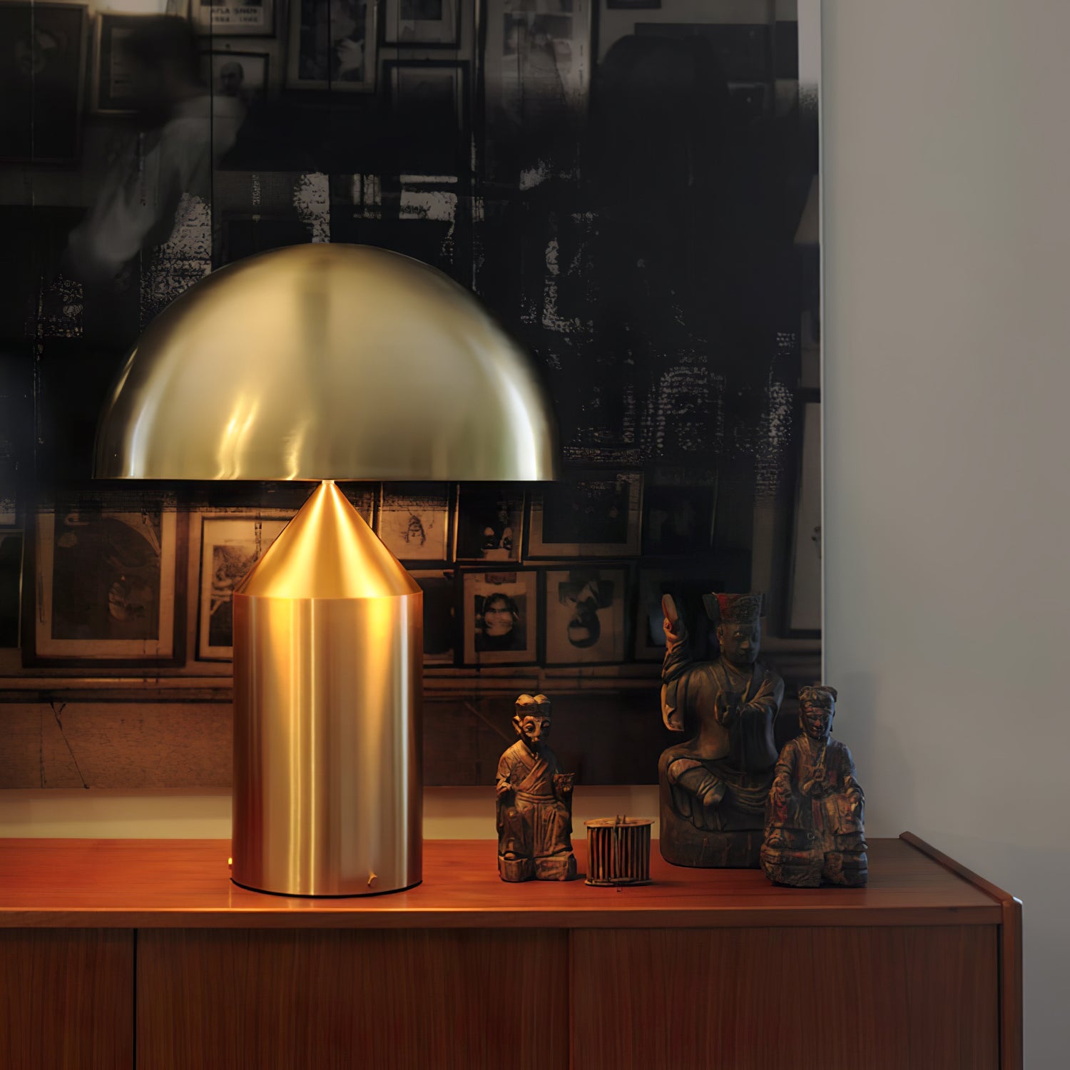 Atollo Table Lamp | Metal | Black, White, Copper | 25cm & 35cm