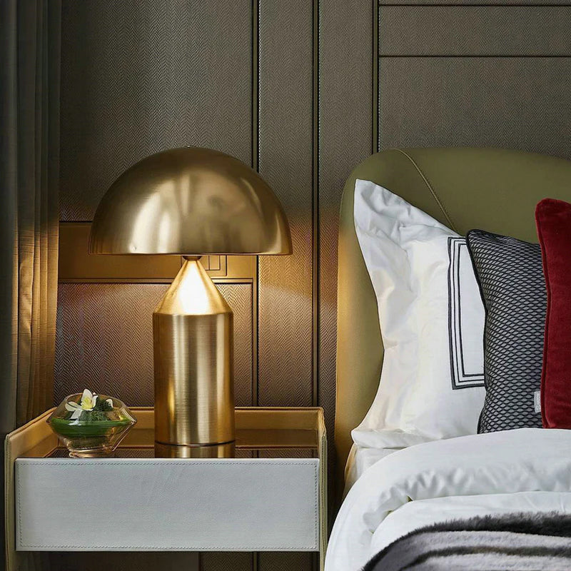 Atollo Table Lamp | Metal | Black, White, Copper | 25cm & 35cm