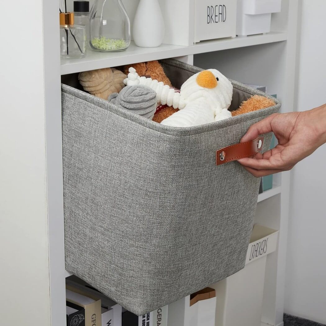 Fabric Storage Baskets | Set of 3 | 30cm Cube