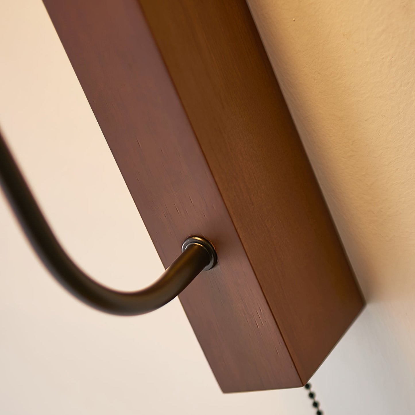 Aura Arm Wall Lamp | Yellow Travertine | Wood