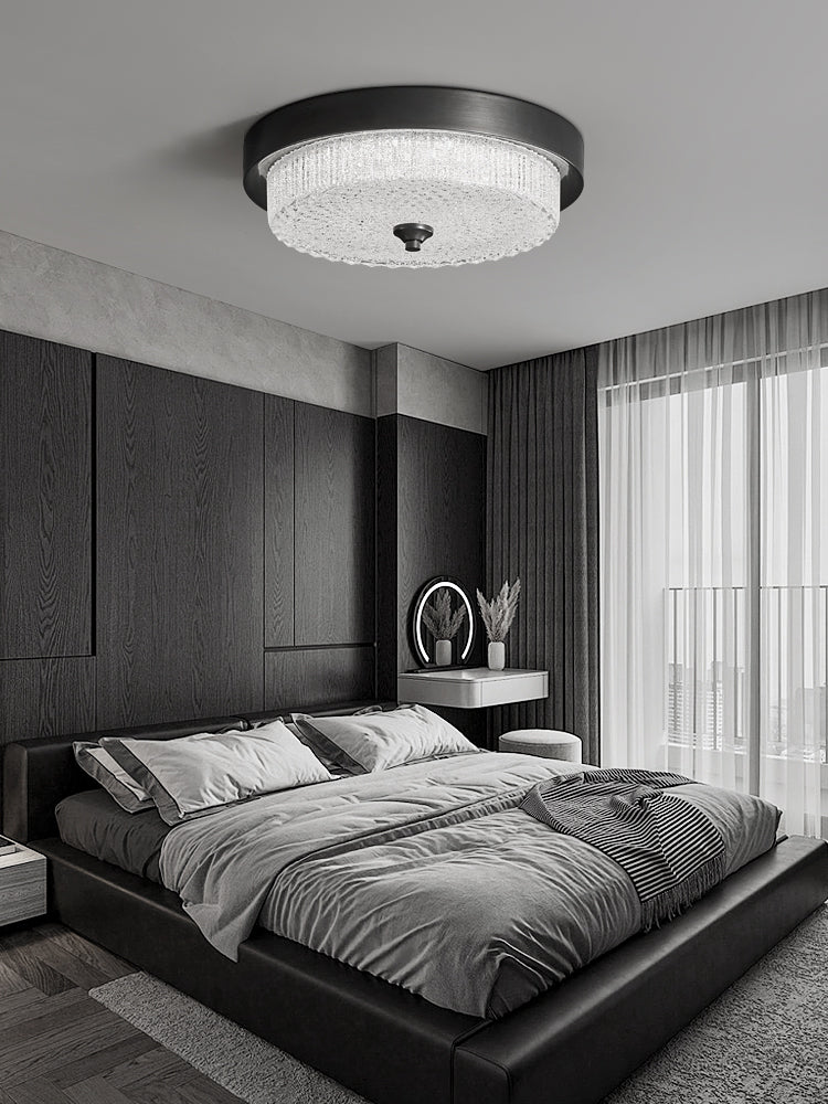 Aurestella Ceiling Light | Brass, Glass | White Shade