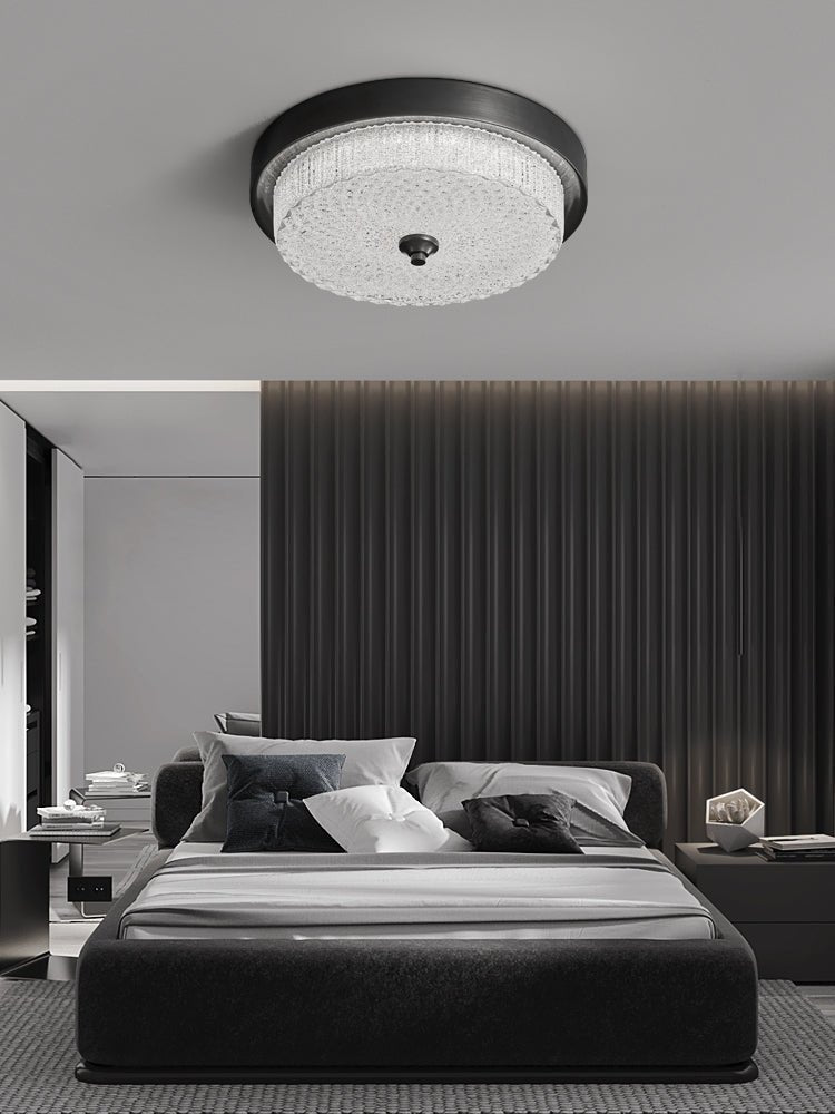 Aurestella Ceiling Light | Brass, Glass | White Shade