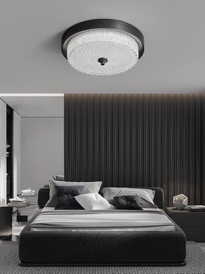 Aurestella Ceiling Light | Brass, Glass | White Shade